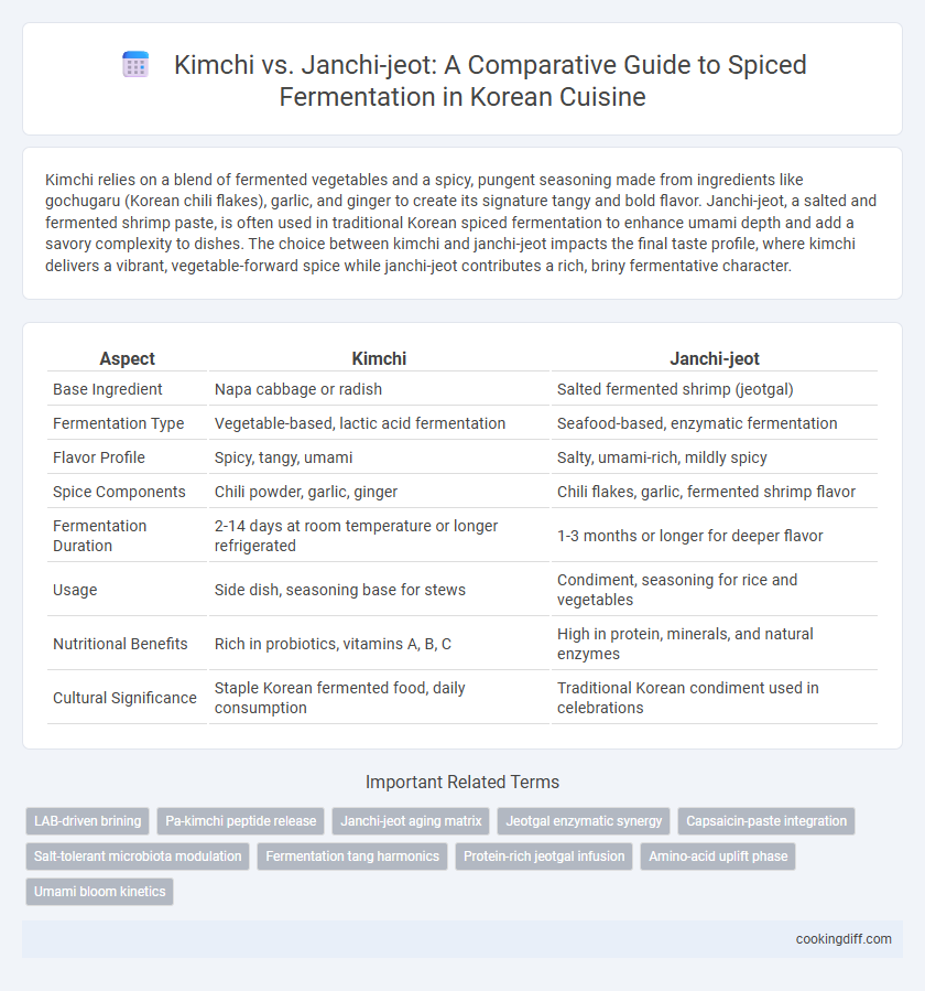 Kimchi vs. Janchi-jeot: A Comparative Guide to Spiced Fermentation in Korean Cuisine