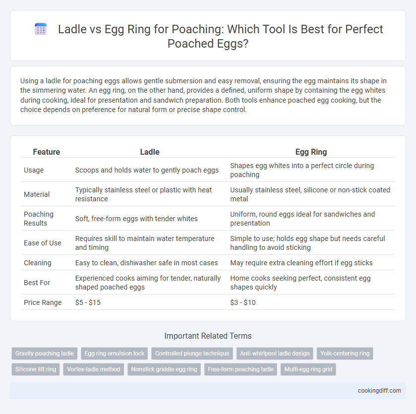 Ladle vs Egg Ring for Poaching: Which Tool Is Best for Perfect Poached Eggs?