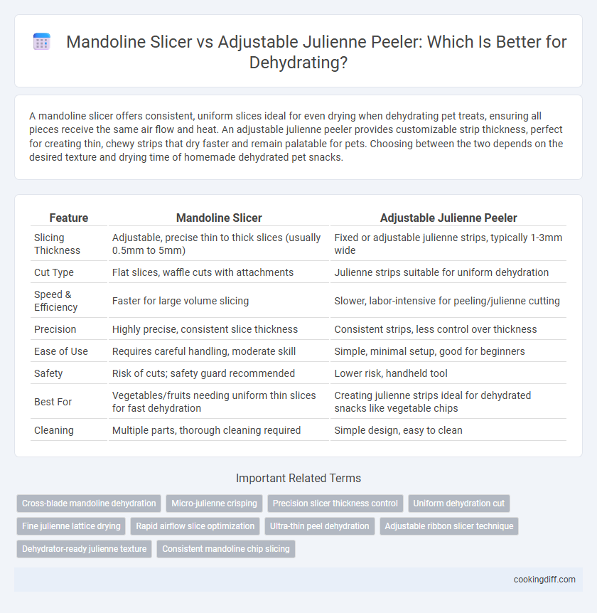 Mandoline Slicer vs Adjustable Julienne Peeler: Which Is Better for Dehydrating?