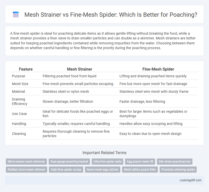 Mesh Strainer vs Fine-Mesh Spider: Which Is Better for Poaching?