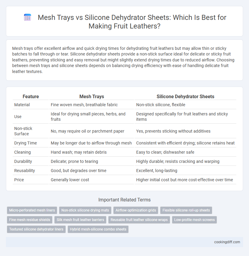 Mesh Trays vs Silicone Dehydrator Sheets: Which Is Best for Making Fruit Leathers?