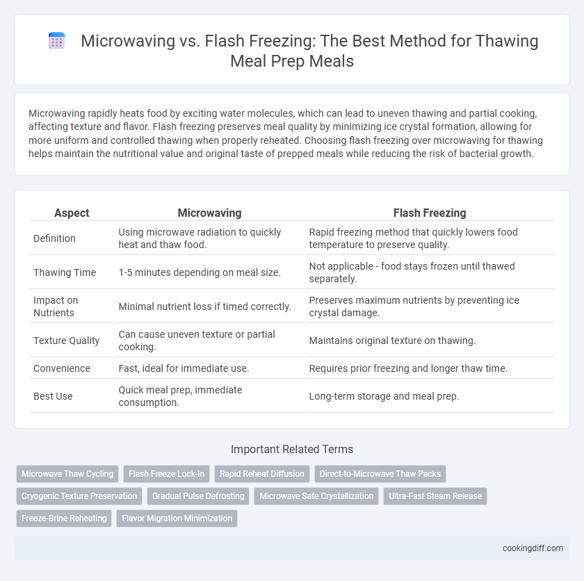 Microwaving vs. Flash Freezing: The Best Method for Thawing Meal Prep Meals