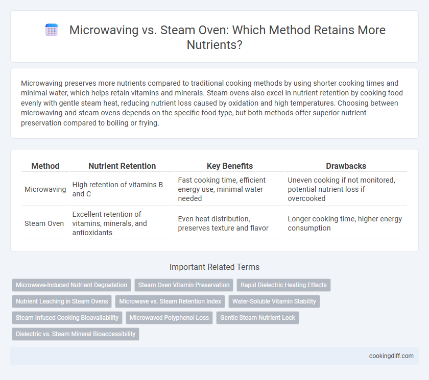 Microwaving vs. Steam Oven: Which Method Retains More Nutrients?