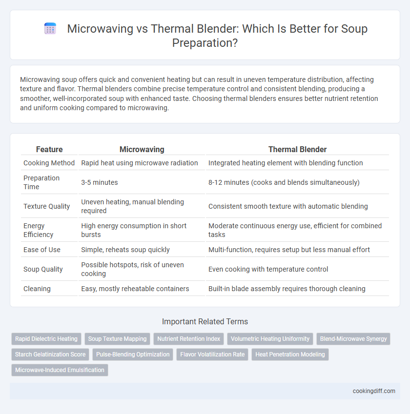 Microwaving vs Thermal Blender: Which Is Better for Soup Preparation?