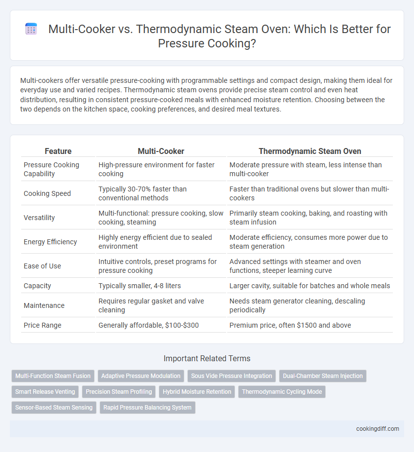 Multi-Cooker vs. Thermodynamic Steam Oven: Which Is Better for Pressure Cooking?