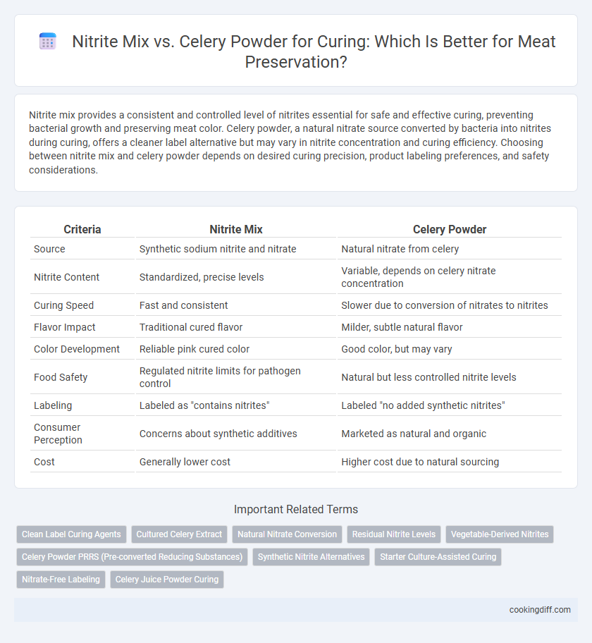 Nitrite Mix vs. Celery Powder for Curing: Which Is Better for Meat Preservation?