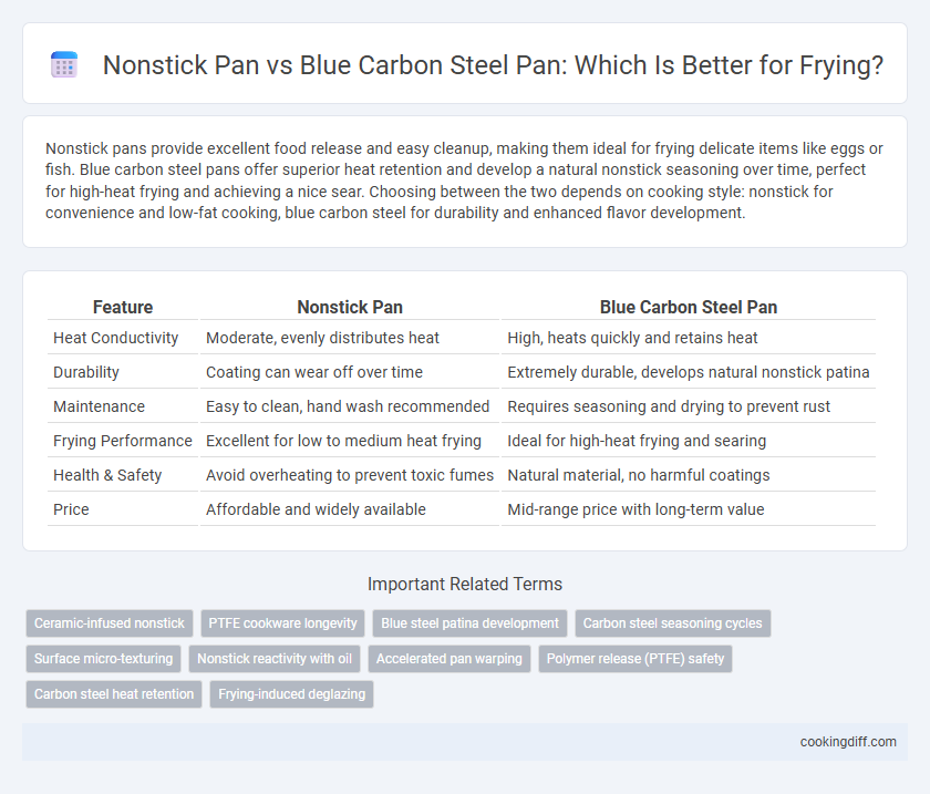 Nonstick Pan vs Blue Carbon Steel Pan: Which Is Better for Frying?