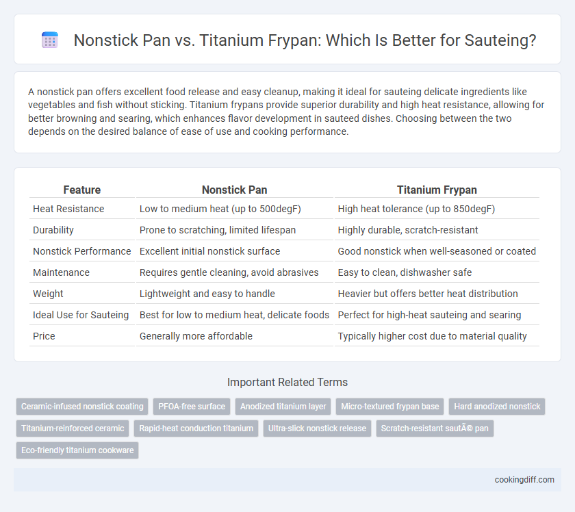 Nonstick Pan vs. Titanium Frypan: Which Is Better for Sauteing?