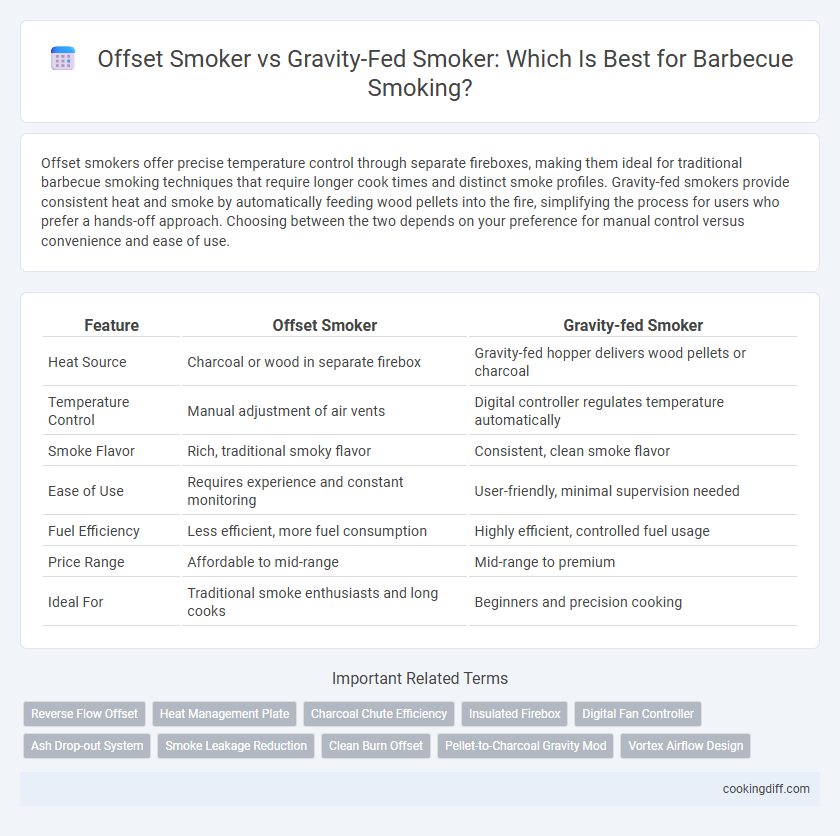 Offset Smoker vs Gravity-Fed Smoker: Which Is Best for Barbecue Smoking?