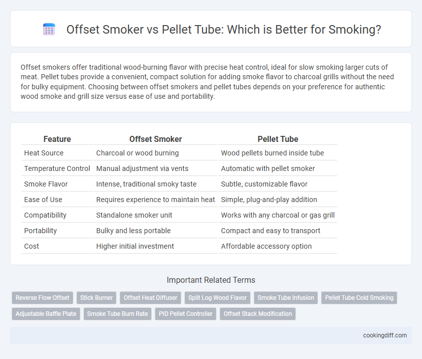 Offset Smoker vs Pellet Tube: Which is Better for Smoking?