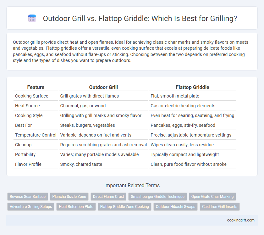 Outdoor Grill vs. Flattop Griddle: Which Is Best for Grilling?