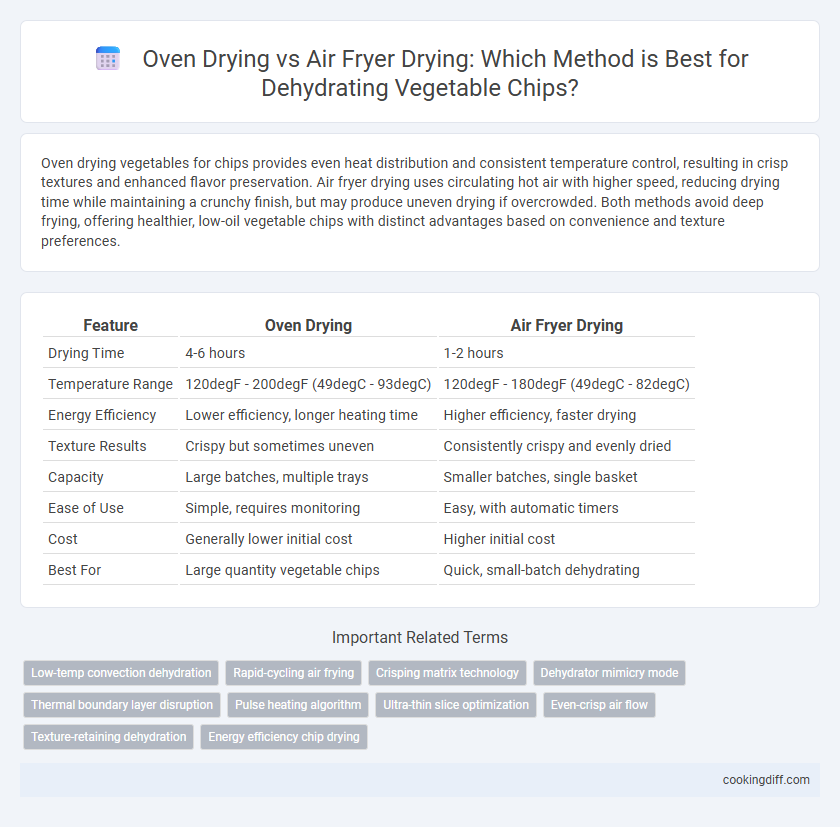 Oven Drying vs Air Fryer Drying: Which Method is Best for Dehydrating Vegetable Chips?