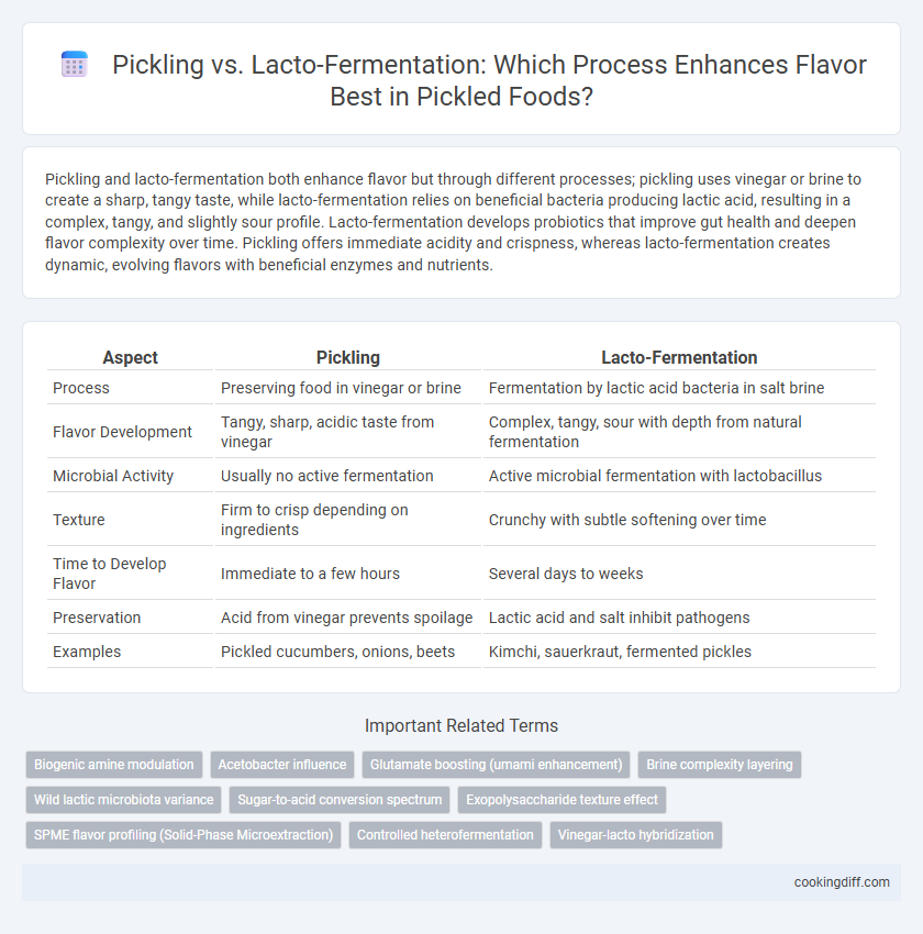 Pickling vs. Lacto-Fermentation: Which Process Enhances Flavor Best in Pickled Foods?