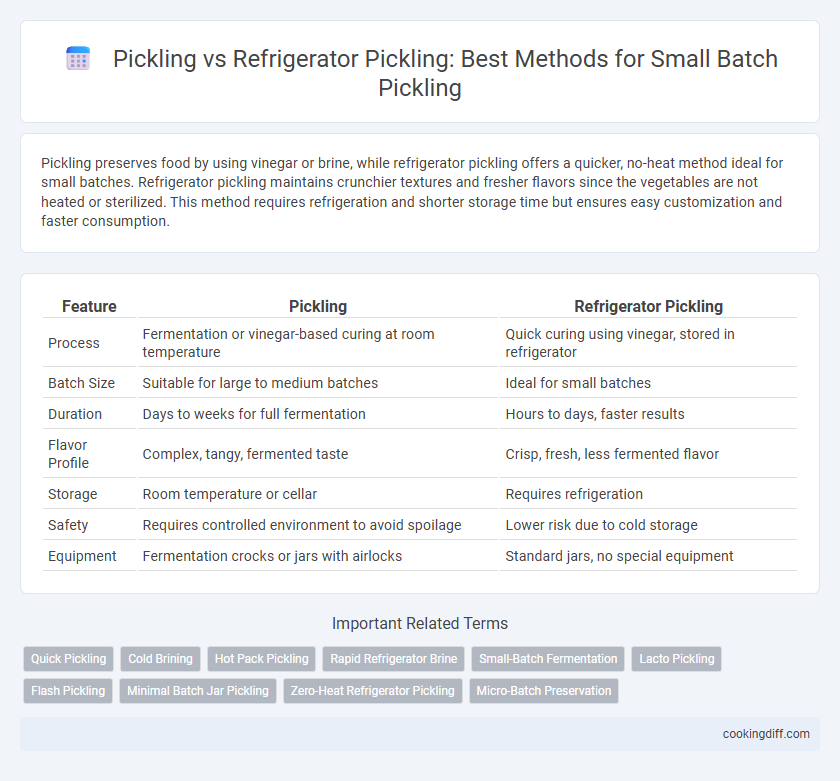 Pickling vs Refrigerator Pickling: Best Methods for Small Batch Pickling