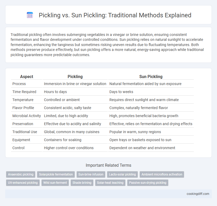 Pickling vs. Sun Pickling: Traditional Methods Explained