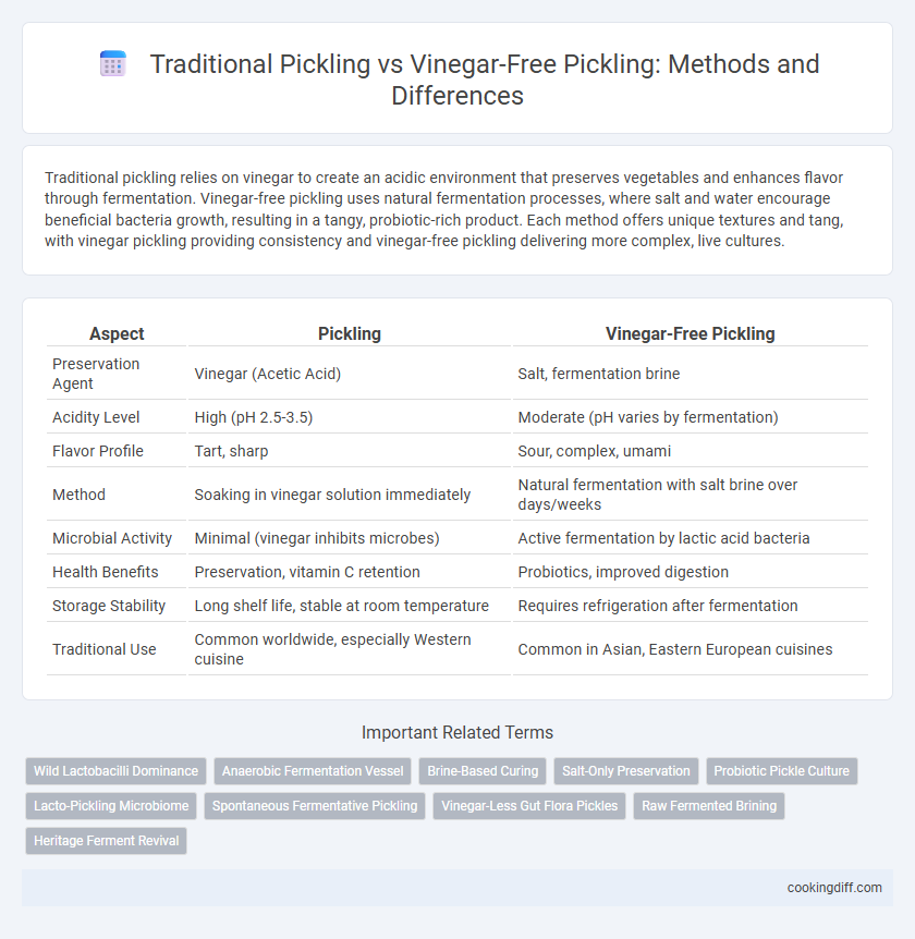 Traditional Pickling vs Vinegar-Free Pickling: Methods and Differences