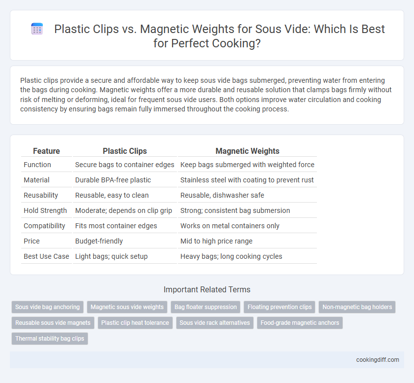 Plastic Clips vs. Magnetic Weights for Sous Vide: Which Is Best for Perfect Cooking?