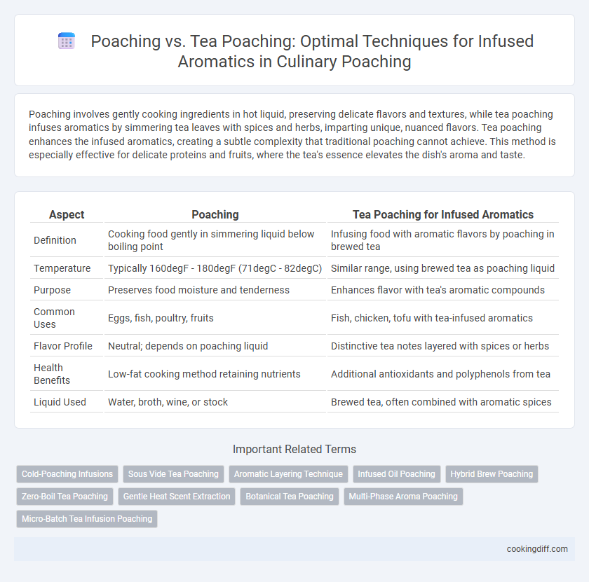 Poaching vs. Tea Poaching: Optimal Techniques for Infused Aromatics in Culinary Poaching