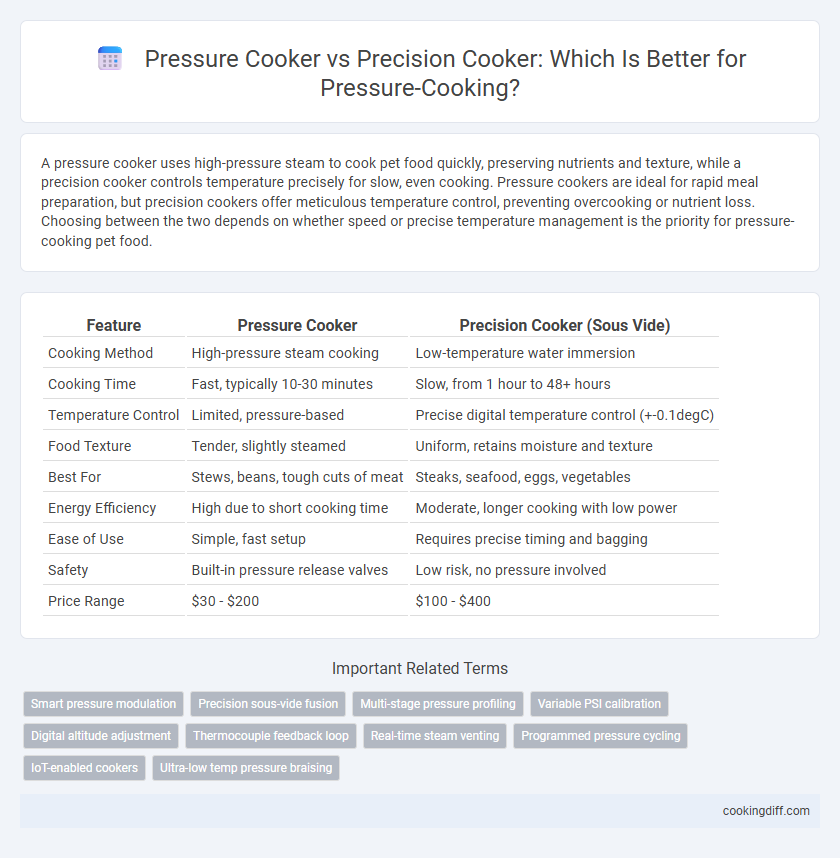 Pressure Cooker vs Precision Cooker: Which Is Better for Pressure-Cooking?
