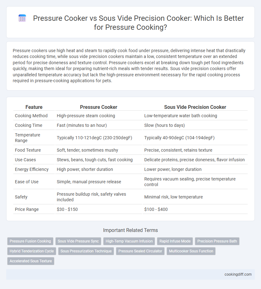 Pressure Cooker vs Sous Vide Precision Cooker: Which Is Better for Pressure Cooking?