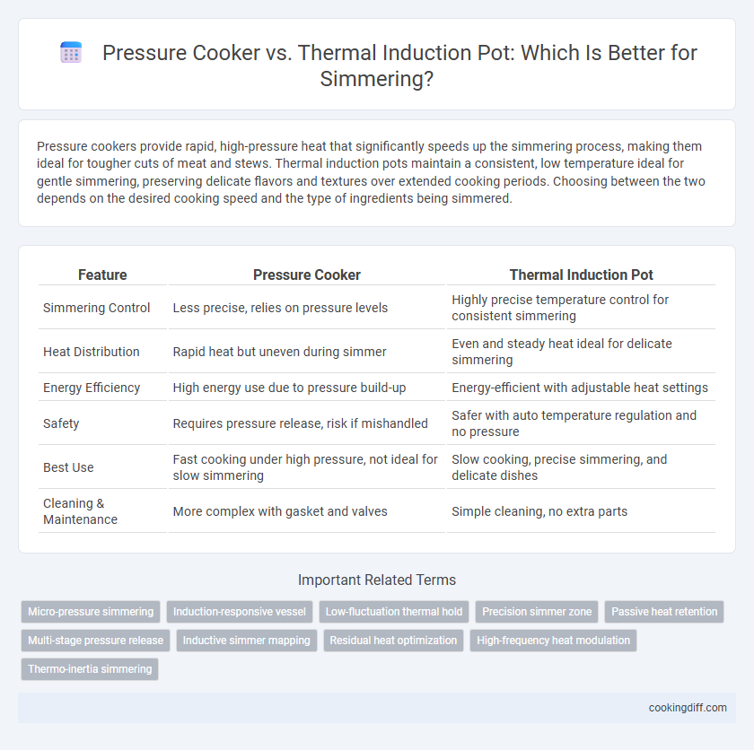 Pressure Cooker vs. Thermal Induction Pot: Which Is Better for Simmering?