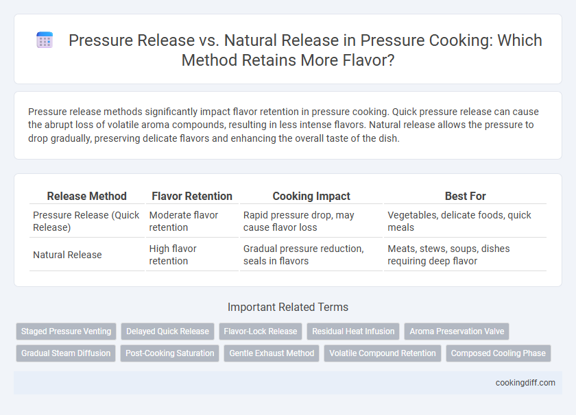 Pressure Release vs. Natural Release in Pressure Cooking: Which Method Retains More Flavor?