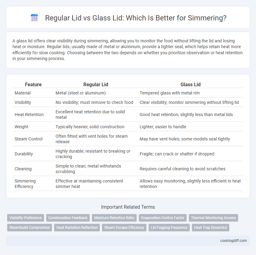 Regular Lid vs Glass Lid: Which Is Better for Simmering?