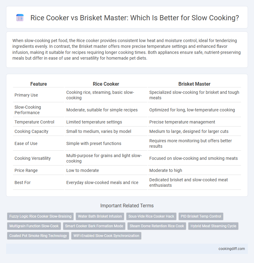 Rice Cooker vs Brisket Master: Which Is Better for Slow Cooking?
