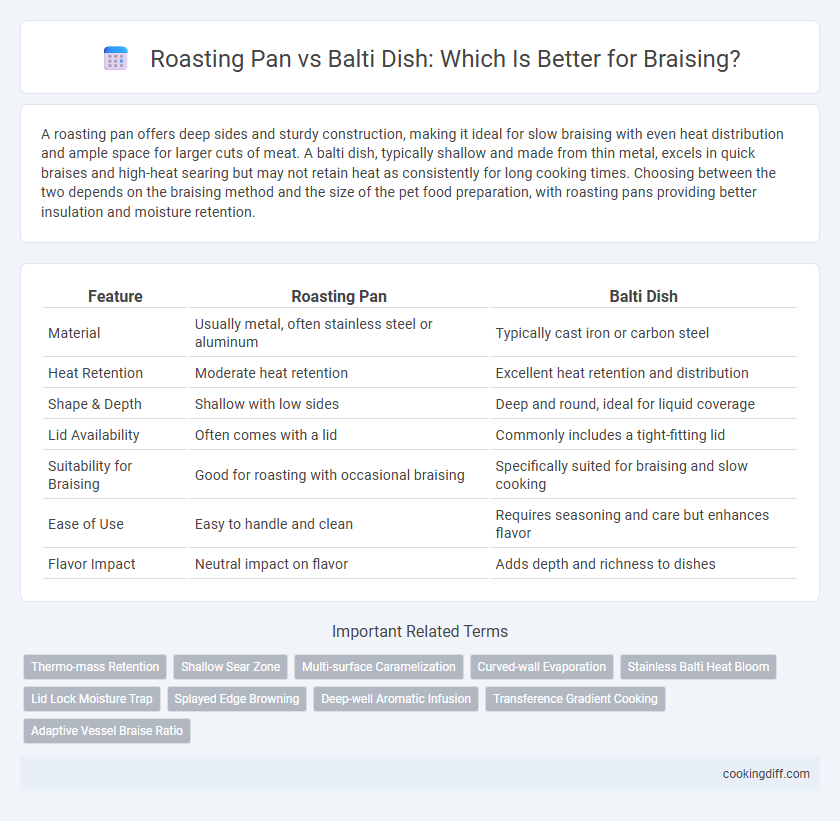 Roasting Pan vs Balti Dish: Which Is Better for Braising?
