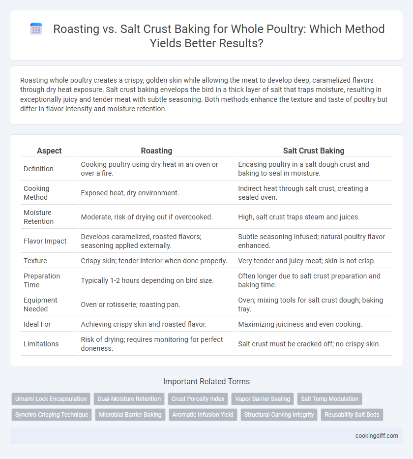 Roasting vs. Salt Crust Baking for Whole Poultry: Which Method Yields Better Results?