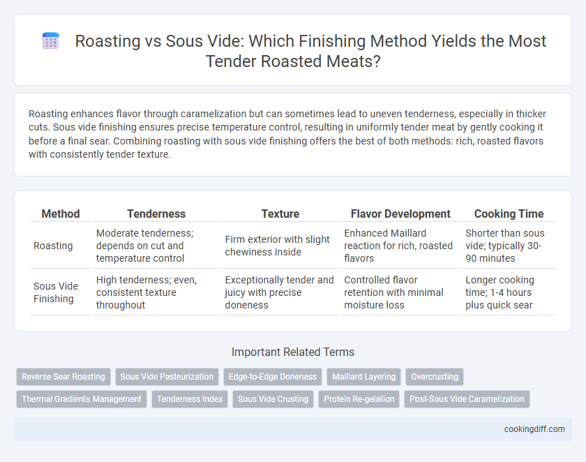 Roasting vs Sous Vide: Which Finishing Method Yields the Most Tender Roasted Meats?