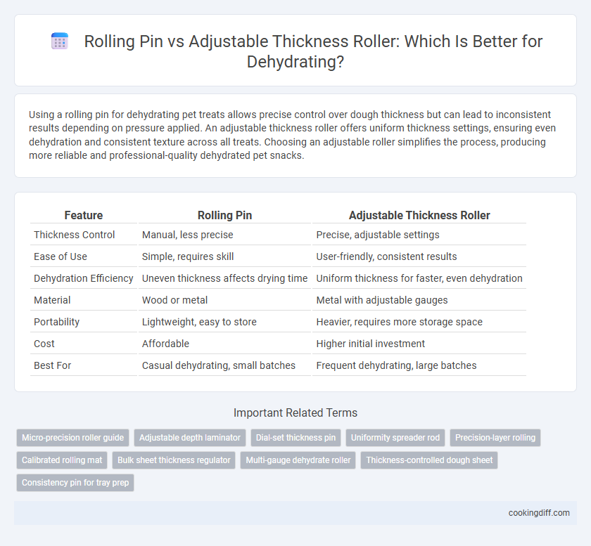 Rolling Pin vs Adjustable Thickness Roller: Which Is Better for Dehydrating?