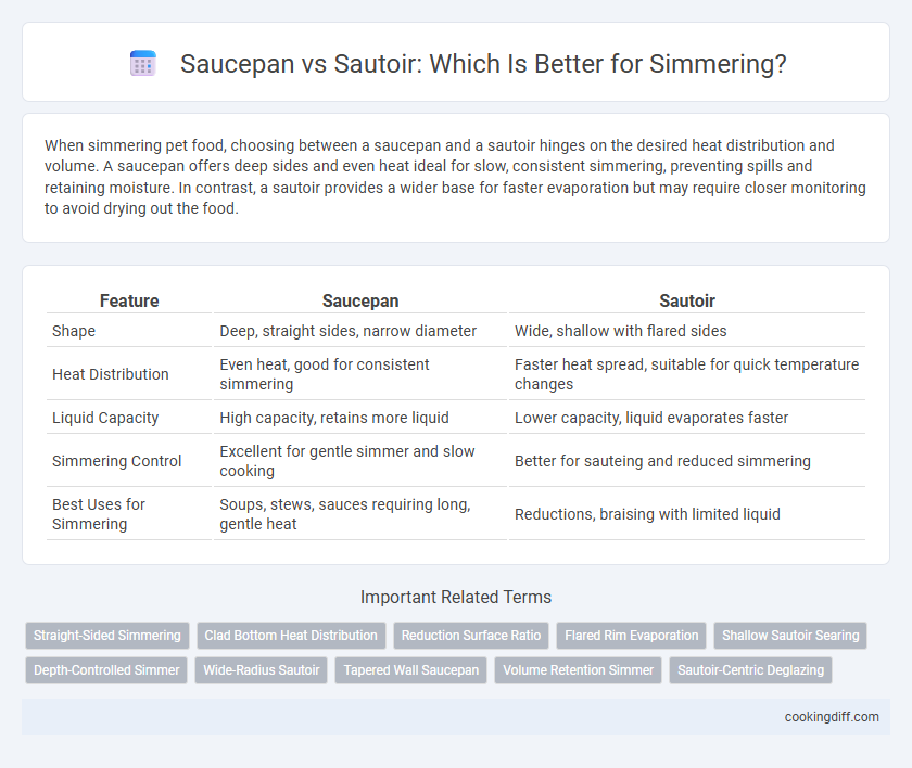 Saucepan vs Sautoir: Which Is Better for Simmering?