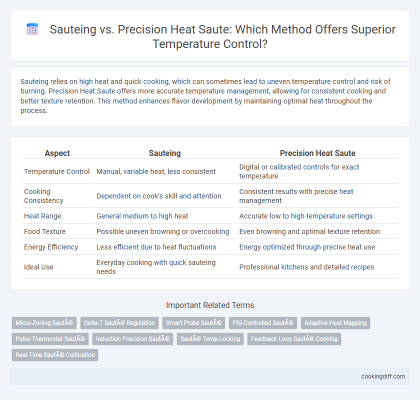 Sauteing vs. Precision Heat Saute: Which Method Offers Superior Temperature Control?
