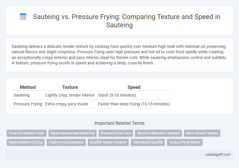 Sauteing vs. Pressure Frying: Comparing Texture and Speed in Sauteing