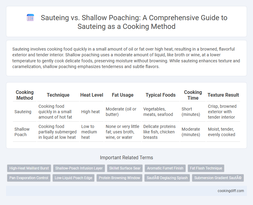 Sauteing vs. Shallow Poaching: A Comprehensive Guide to Sauteing as a Cooking Method