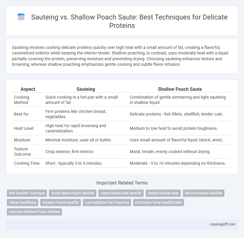 Sauteing vs. Shallow Poach Saute: Best Techniques for Delicate Proteins