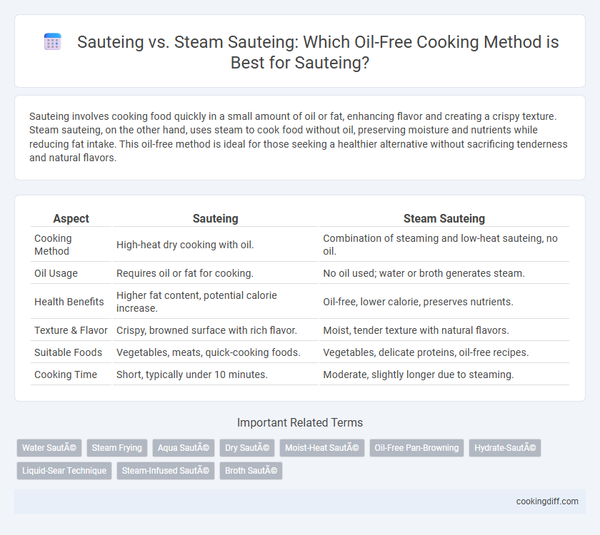 Sauteing vs. Steam Sauteing: Which Oil-Free Cooking Method is Best for Sauteing?