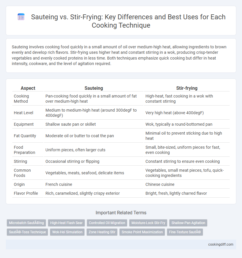 Sauteing vs. Stir-Frying: Key Differences and Best Uses for Each Cooking Technique