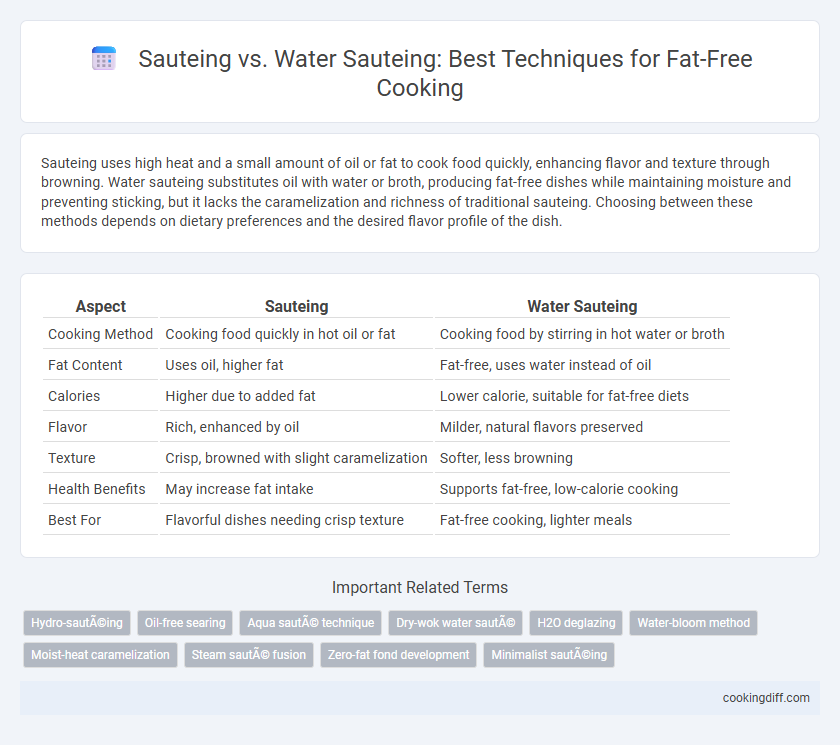 Sauteing vs. Water Sauteing: Best Techniques for Fat-Free Cooking