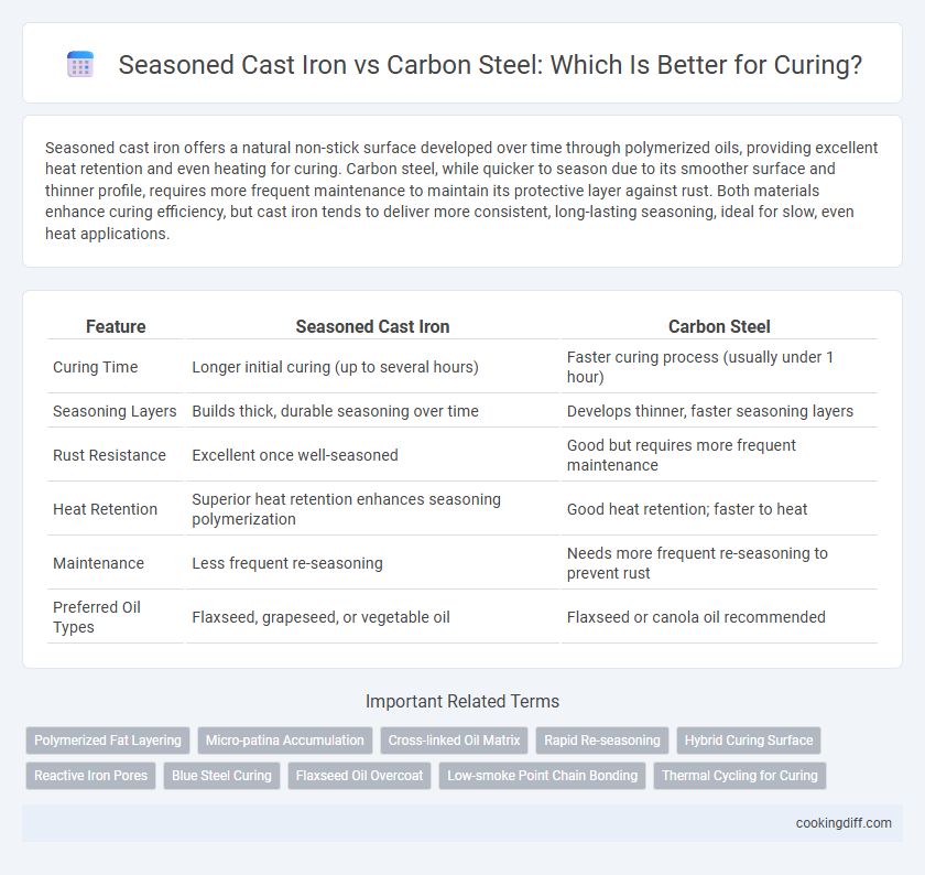 Seasoned Cast Iron vs Carbon Steel: Which Is Better for Curing?