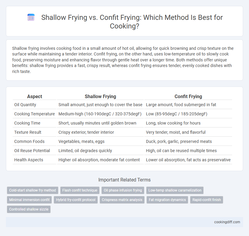 Shallow Frying vs. Confit Frying: Which Method Is Best for Cooking?