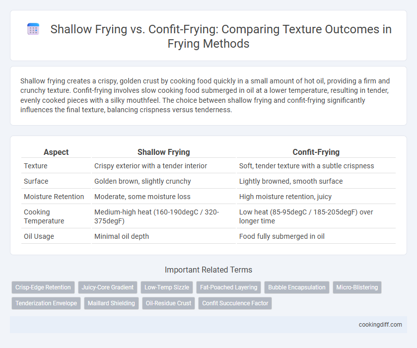 Shallow Frying vs. Confit-Frying: Comparing Texture Outcomes in Frying Methods