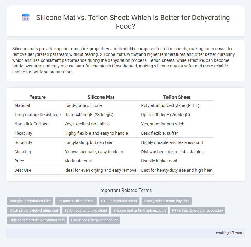 Silicone Mat vs. Teflon Sheet: Which Is Better for Dehydrating Food?