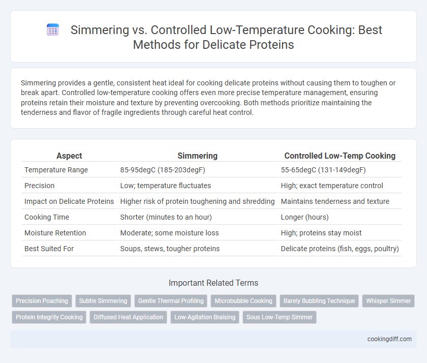 Simmering vs. Controlled Low-Temperature Cooking: Best Methods for Delicate Proteins