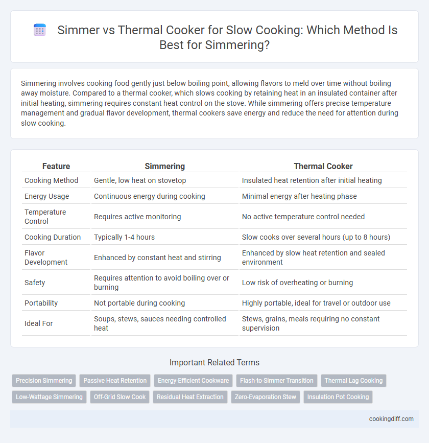 Simmer vs Thermal Cooker for Slow Cooking: Which Method Is Best for Simmering?