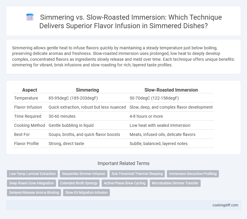 Simmering vs. Slow-Roasted Immersion: Which Technique Delivers Superior Flavor Infusion in Simmered Dishes?