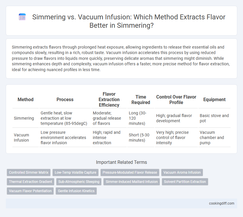 Simmering vs. Vacuum Infusion: Which Method Extracts Flavor Better in Simmering?