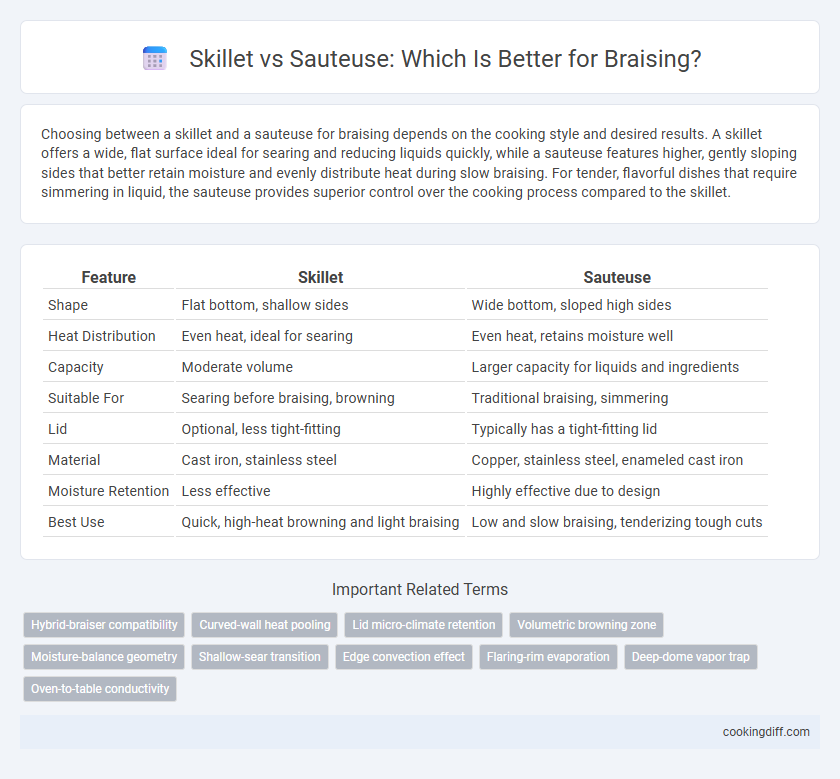 Skillet vs Sauteuse: Which Is Better for Braising?
