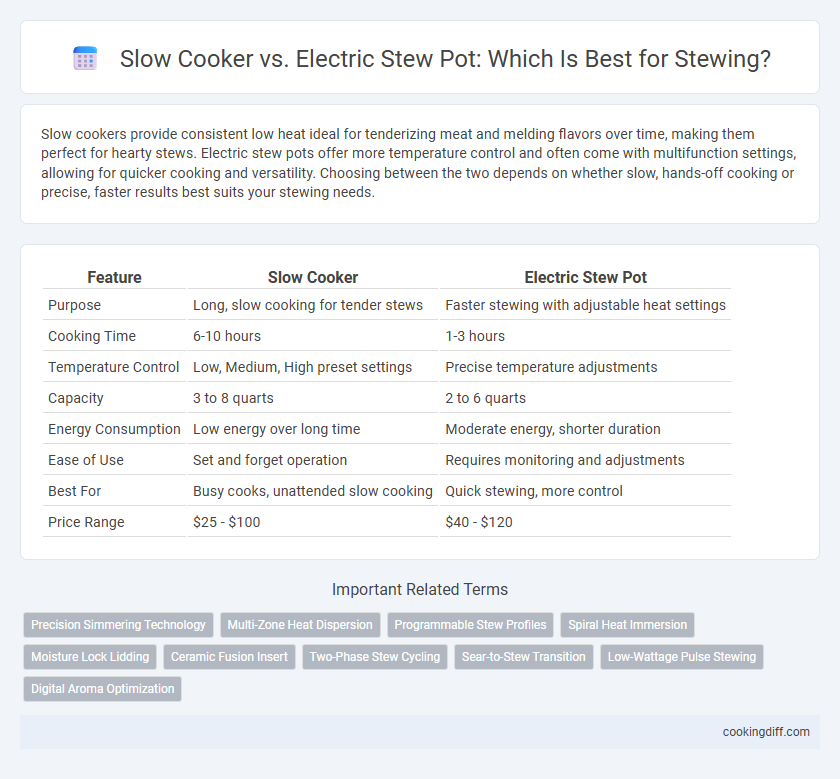 Slow Cooker vs. Electric Stew Pot: Which Is Best for Stewing?